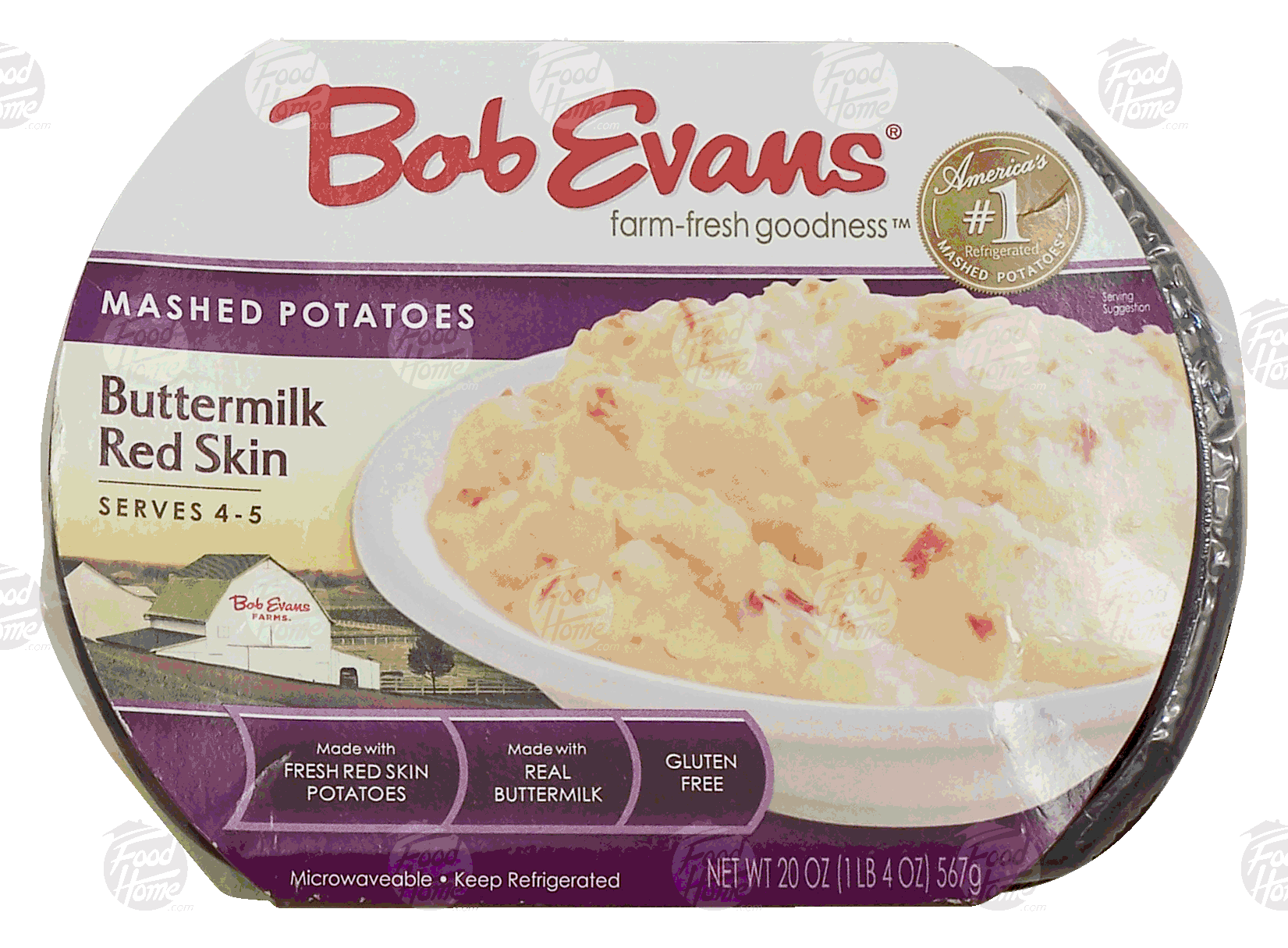 Bob Evans  buttermilk red skin mashed potatoes, serves 4-5 Full-Size Picture